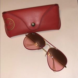 Ray ban red aviators